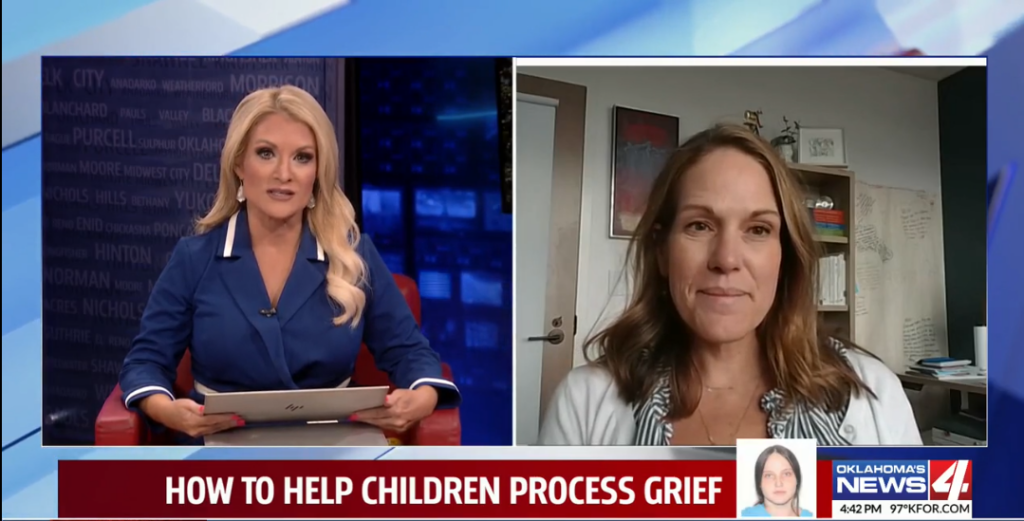 Oklahoma News 4 (KFOR), Judi’s House Chief Clinical Officer, Dr. Micki Burns, discussed how we can best support children processing their grief.