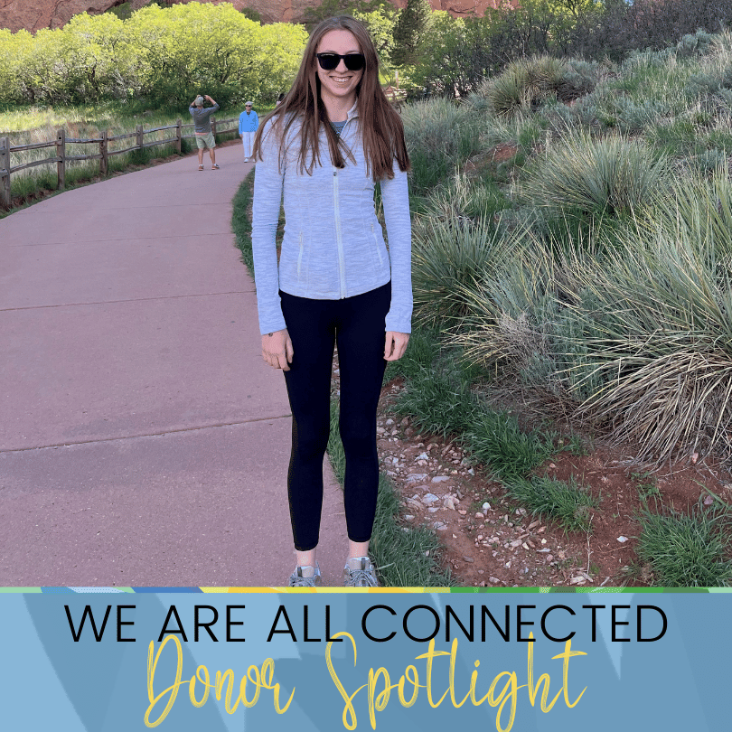 We are all connected, donor spotlight: Emma Pickett