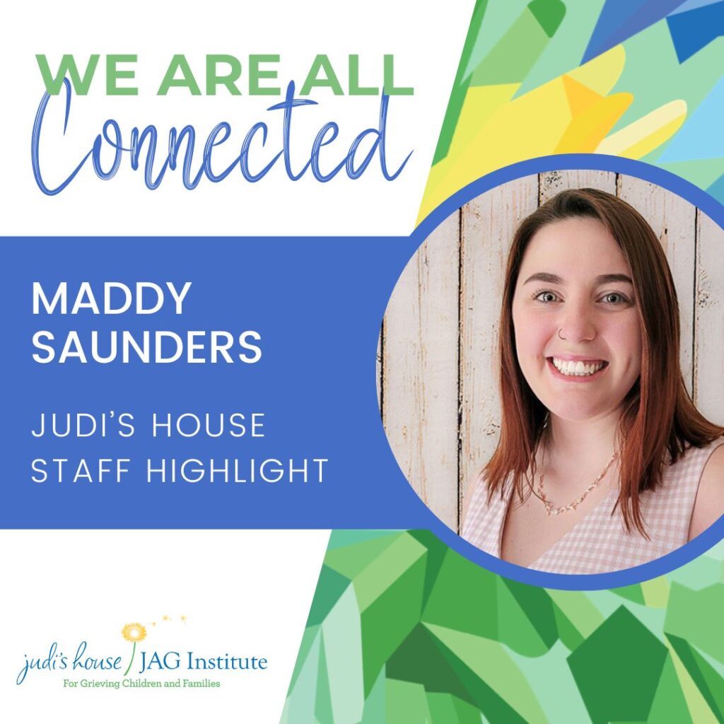 Maddy Saunders, Program Evaluation Associate at Judi's House smiling.